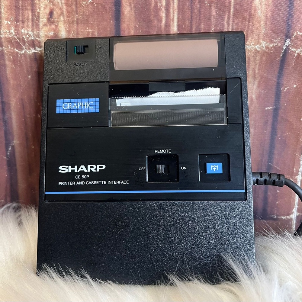 Sharp CE-50P Vintage Printer and Cassette Interface Made in Japan
